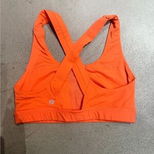 lululemon Vibrant Orange Sports Bra